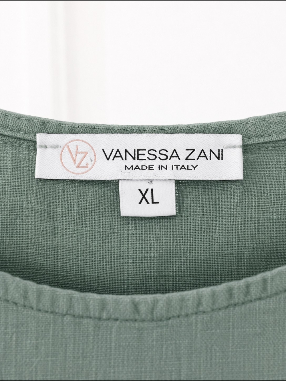 Vanessa Zani 100% Linen Shift Dress Made In Italy - Picture 5 of 6